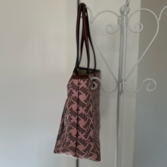 JUICY COUTURE "Choose Juicy" Coated Canvas Shoulder Tote Bag - Picture 3 of 14